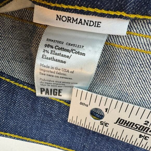 Paige Normandie Jeans - Size 38 x 34 - Picture 5 of 10